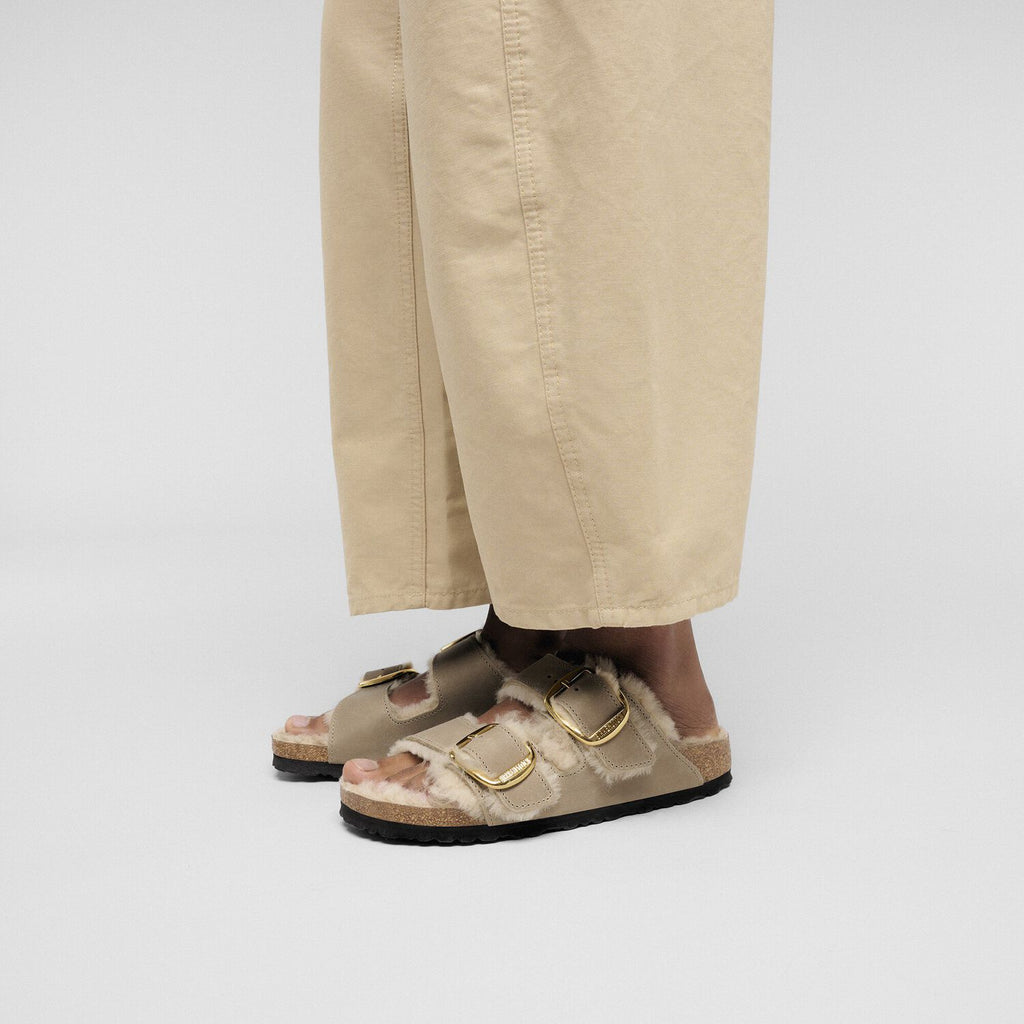 BIRKENSTOCK | SANDALIAS | MUJER | ARIZONA BB SHEARLING LEOI TABACCO BR LAF TABACCO BROWN | BEIGE