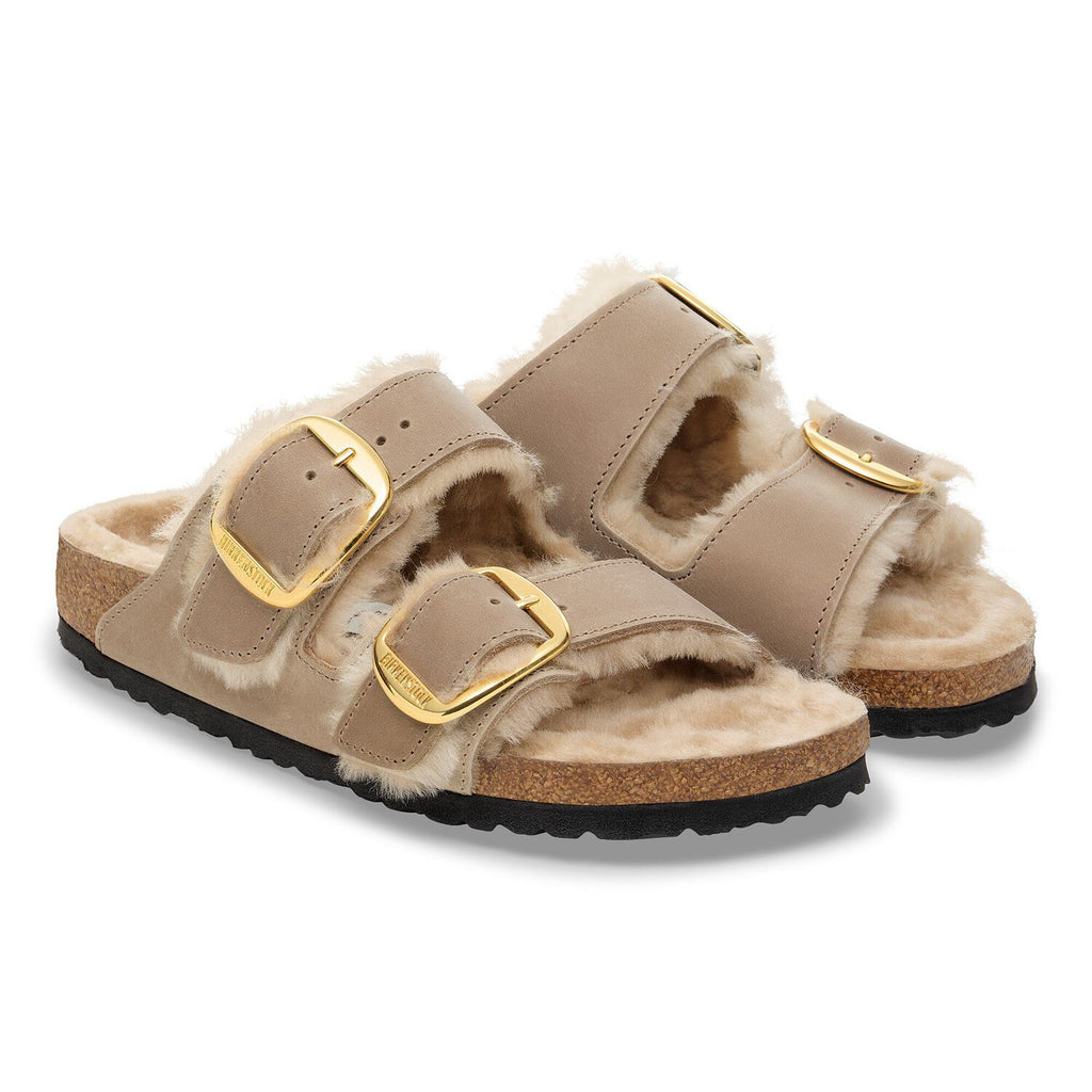 BIRKENSTOCK | SANDALIAS | MUJER | ARIZONA BB SHEARLING LEOI TABACCO BR LAF TABACCO BROWN | BEIGE