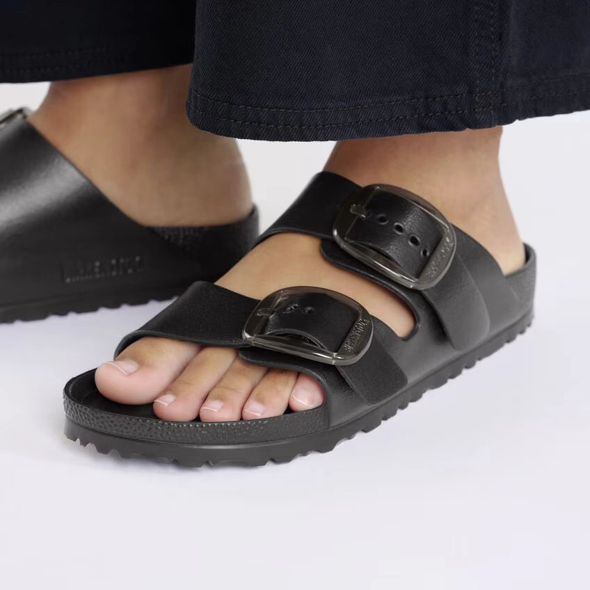 BIRKENSTOCK Arizona BIG Buckle EVA Black: czarny sandały dla kobiet