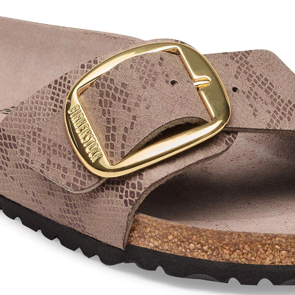 BIRKENSTOCK Madrid GRAY Taupe: animal print sandalen voor dames