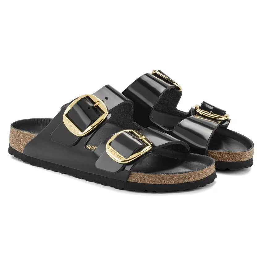 BIRKENSTOCK | SANDALIAS | MUJER | ARIZONA BB LENA HIGH SHINE BLACK HEX | NEGRO