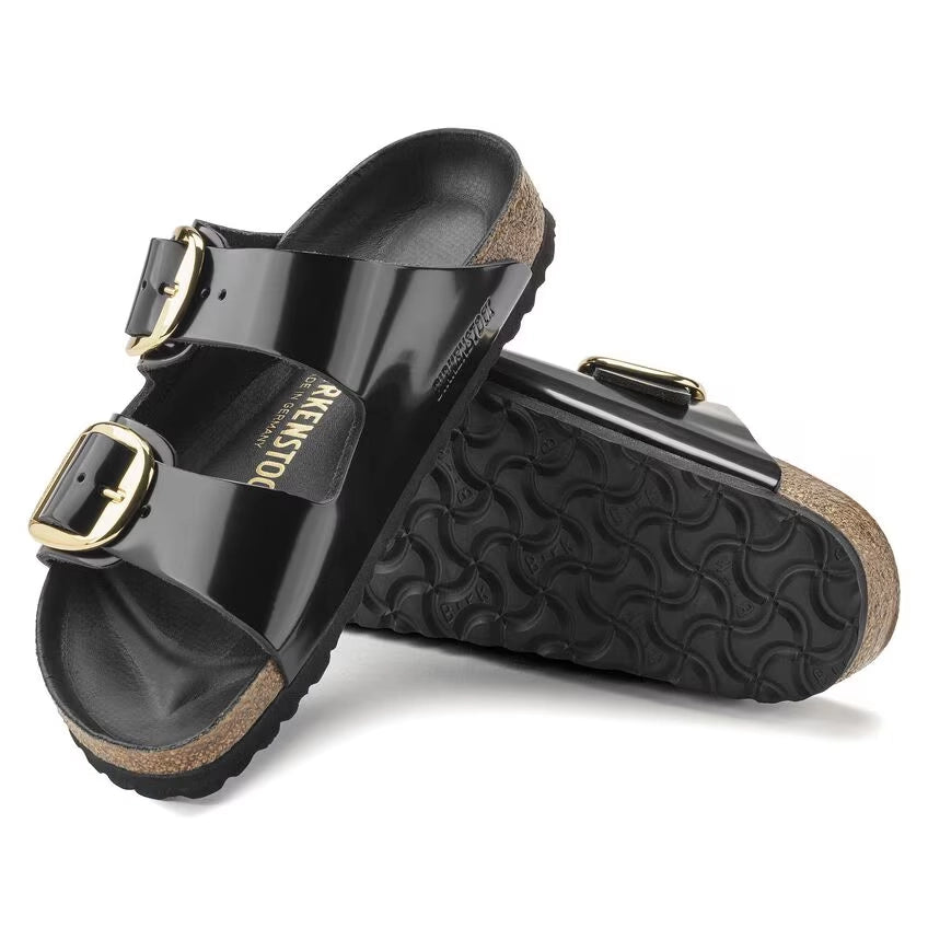 BIRKENSTOCK | SANDALIAS | MUJER | ARIZONA BB LENA HIGH SHINE BLACK HEX | NEGRO