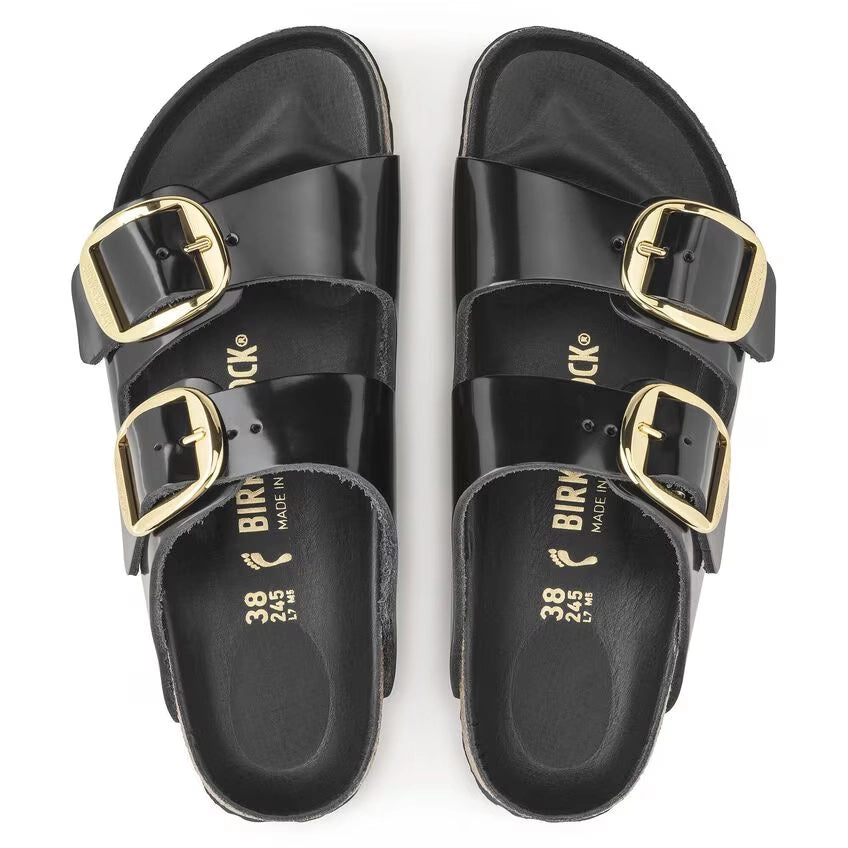 BIRKENSTOCK | SANDALIAS | MUJER | ARIZONA BB LENA HIGH SHINE BLACK HEX | NEGRO
