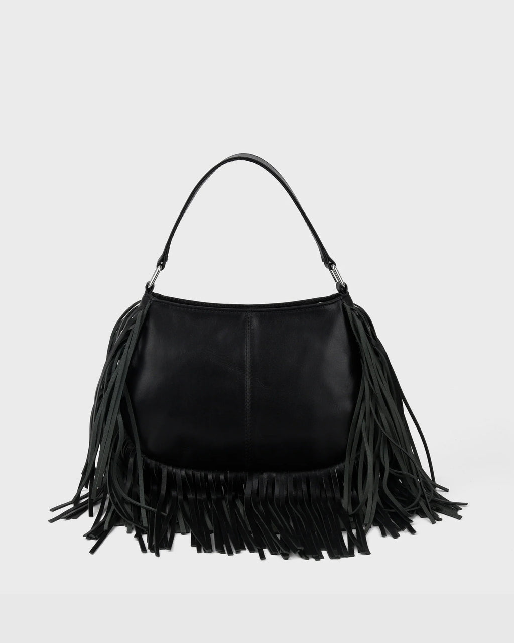NUNOO Betty Fringe River Black: noir sac pour femme