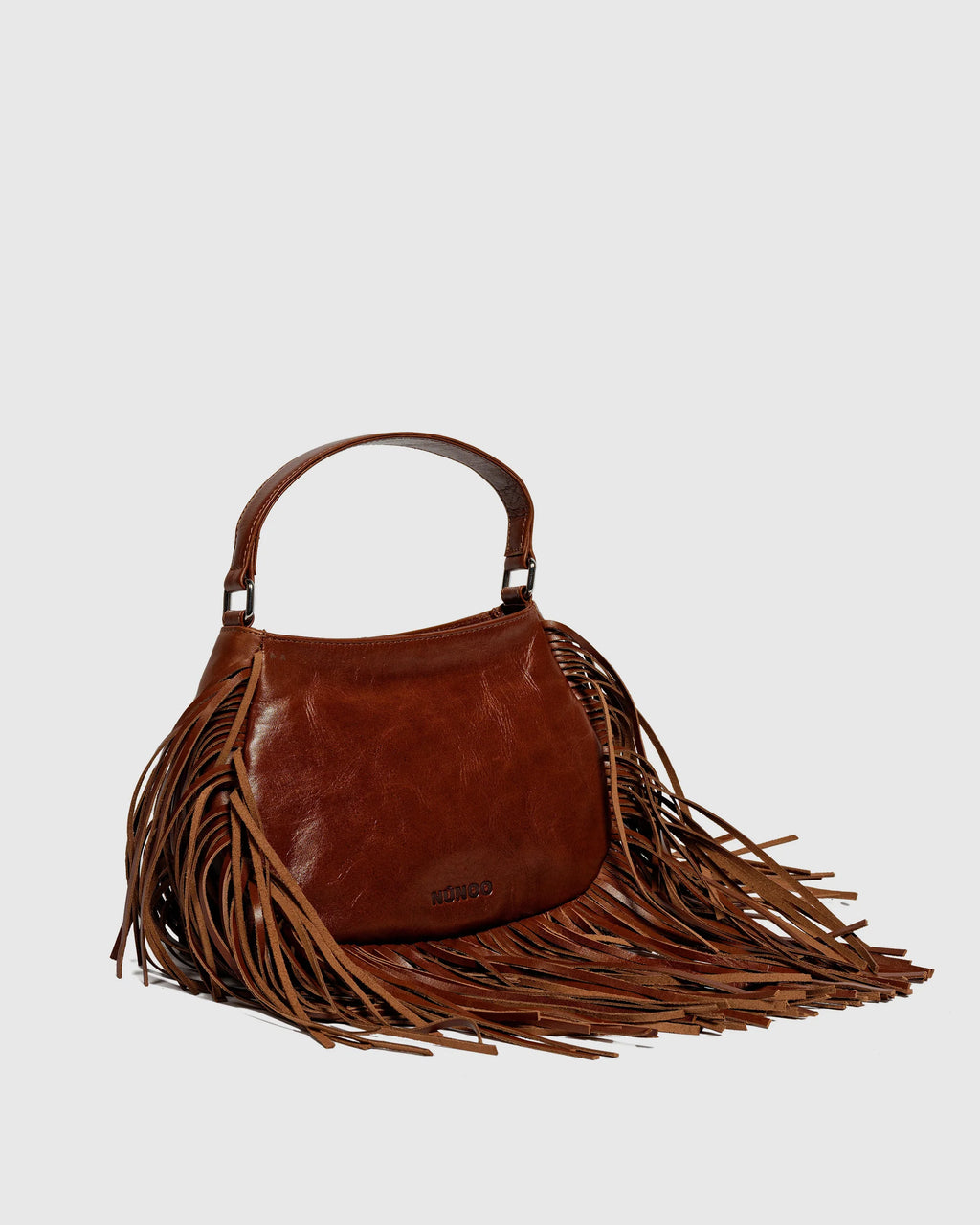 NUNOO Betty Fringe River Brown: marró bossa per a dona