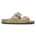BIRKENSTOCK | SANDALIAS | MUJER | ARIZONA SHEARLING SUEDE LEATHER/FUR TAUPE | VERDE