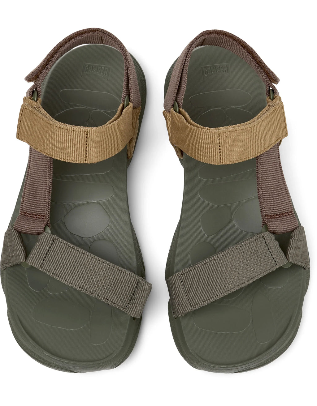 CAMPER Karst K101048，Tascón 棕色男士凉鞋