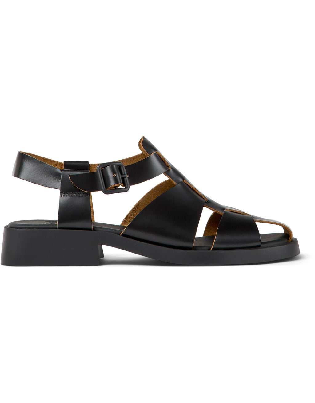 CAMPER DANA: black sandals for women
