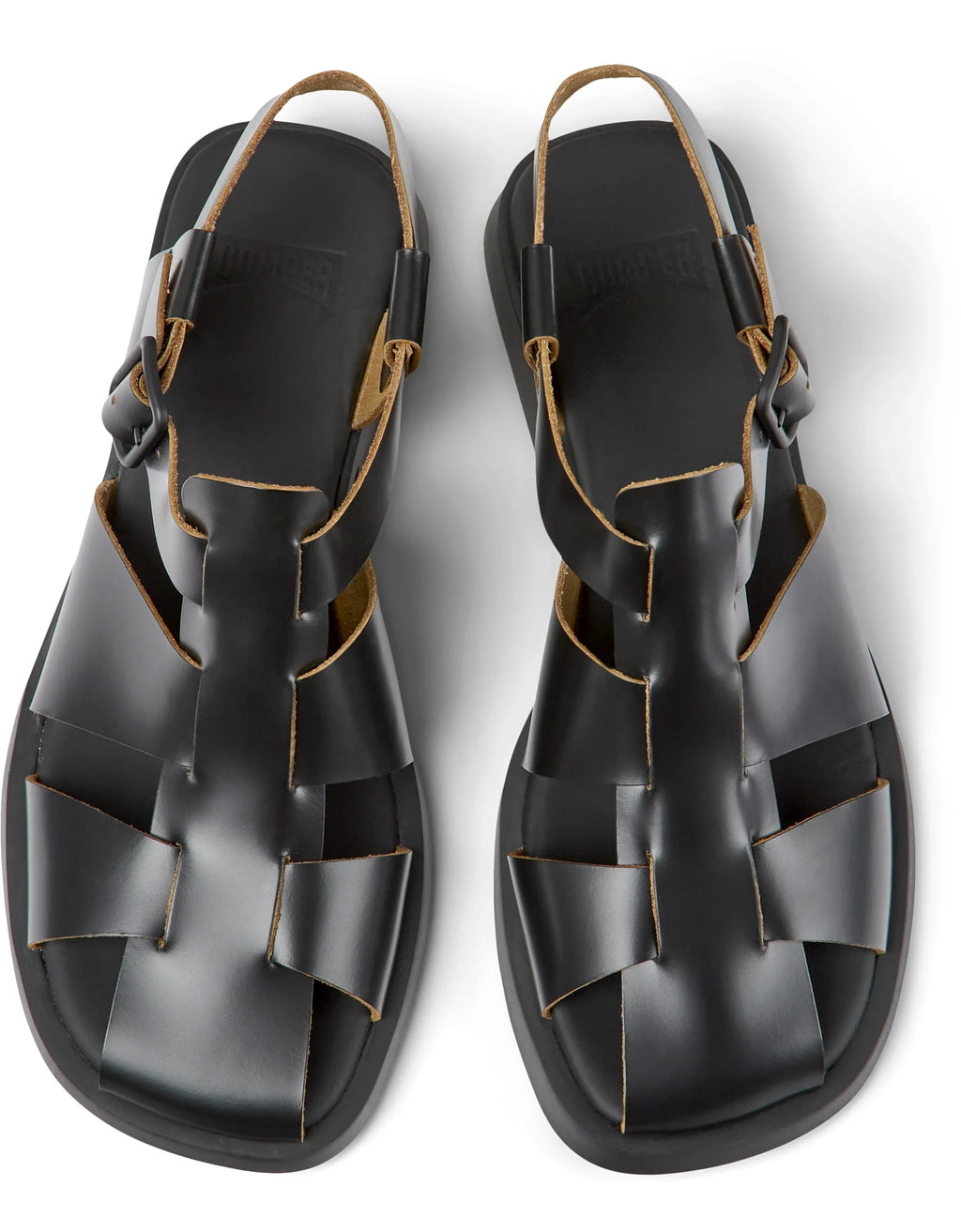 CAMPER DANA: black sandals for women