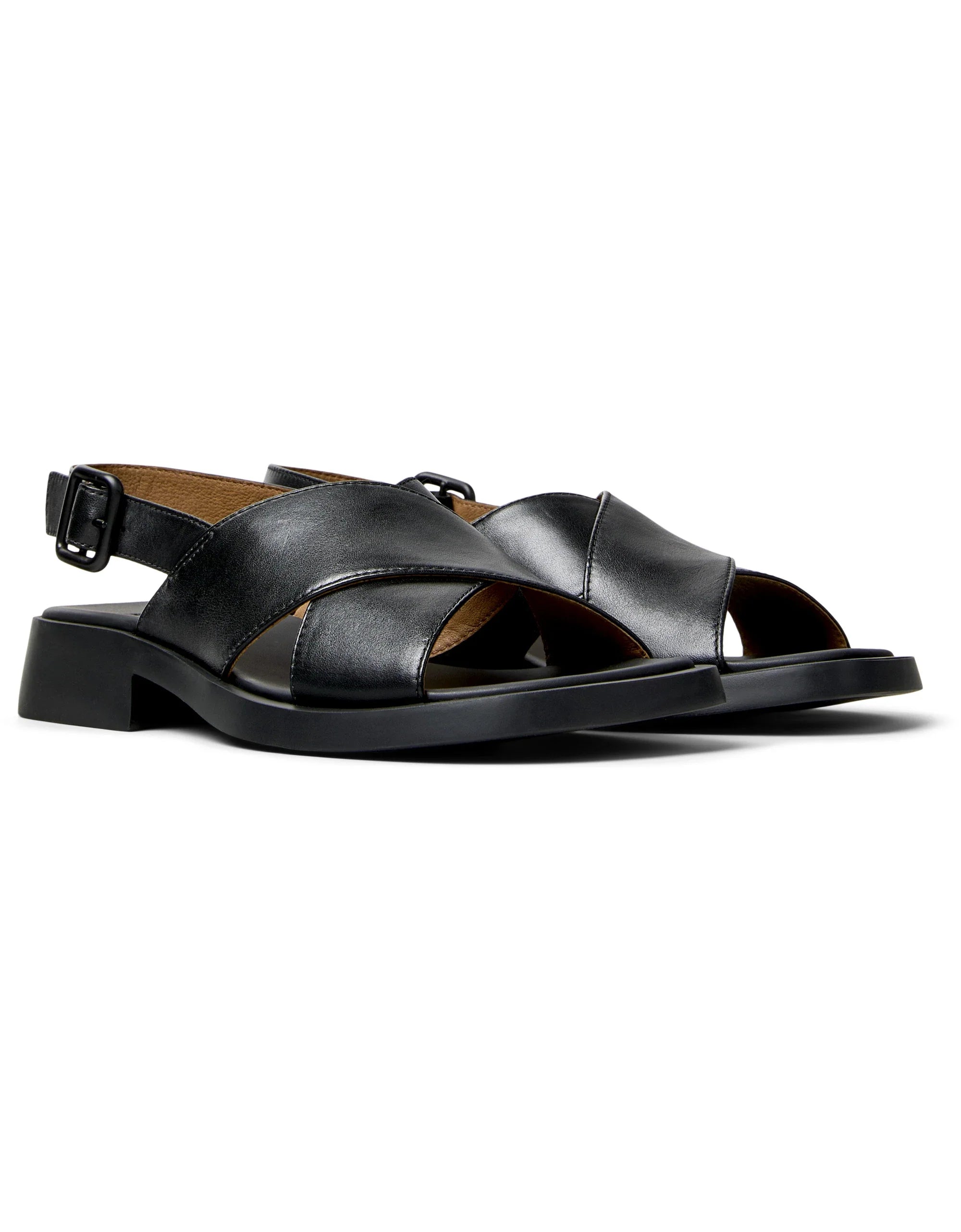 CAMPER Dana K201600, black sandals for women at Tascón