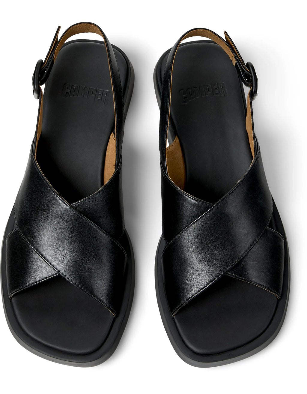 CAMPER Dana K201600, black sandals for women at Tascón