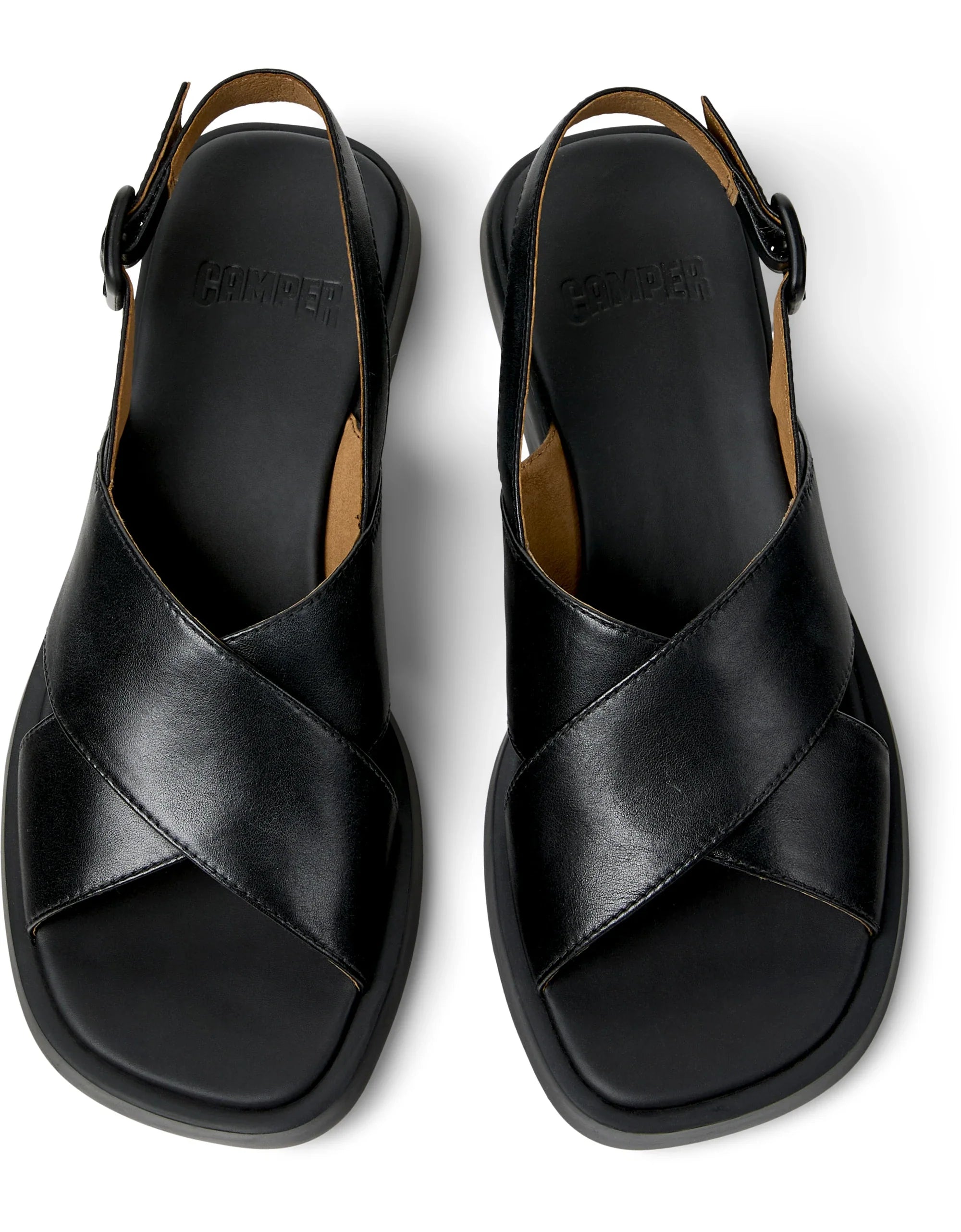 CAMPER Dana K201600, black sandals for women at Tascón