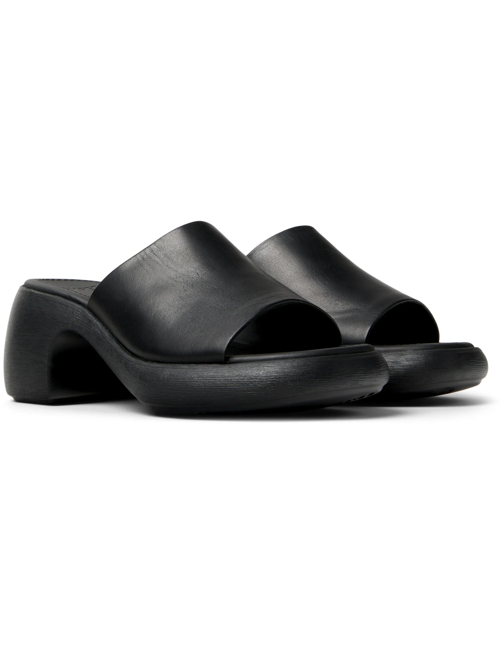 CAMPER Thelma Sandal K201722、Tascónのブラックレディースサンダル