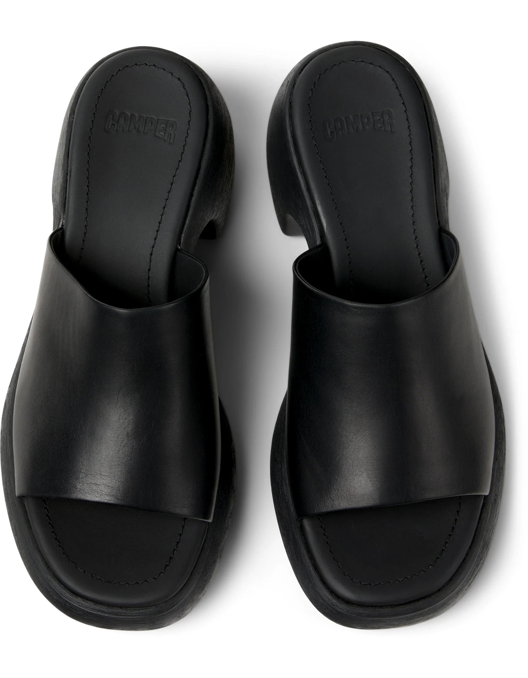 CAMPER Thelma Sandal K201722、Tascónのブラックレディースサンダル