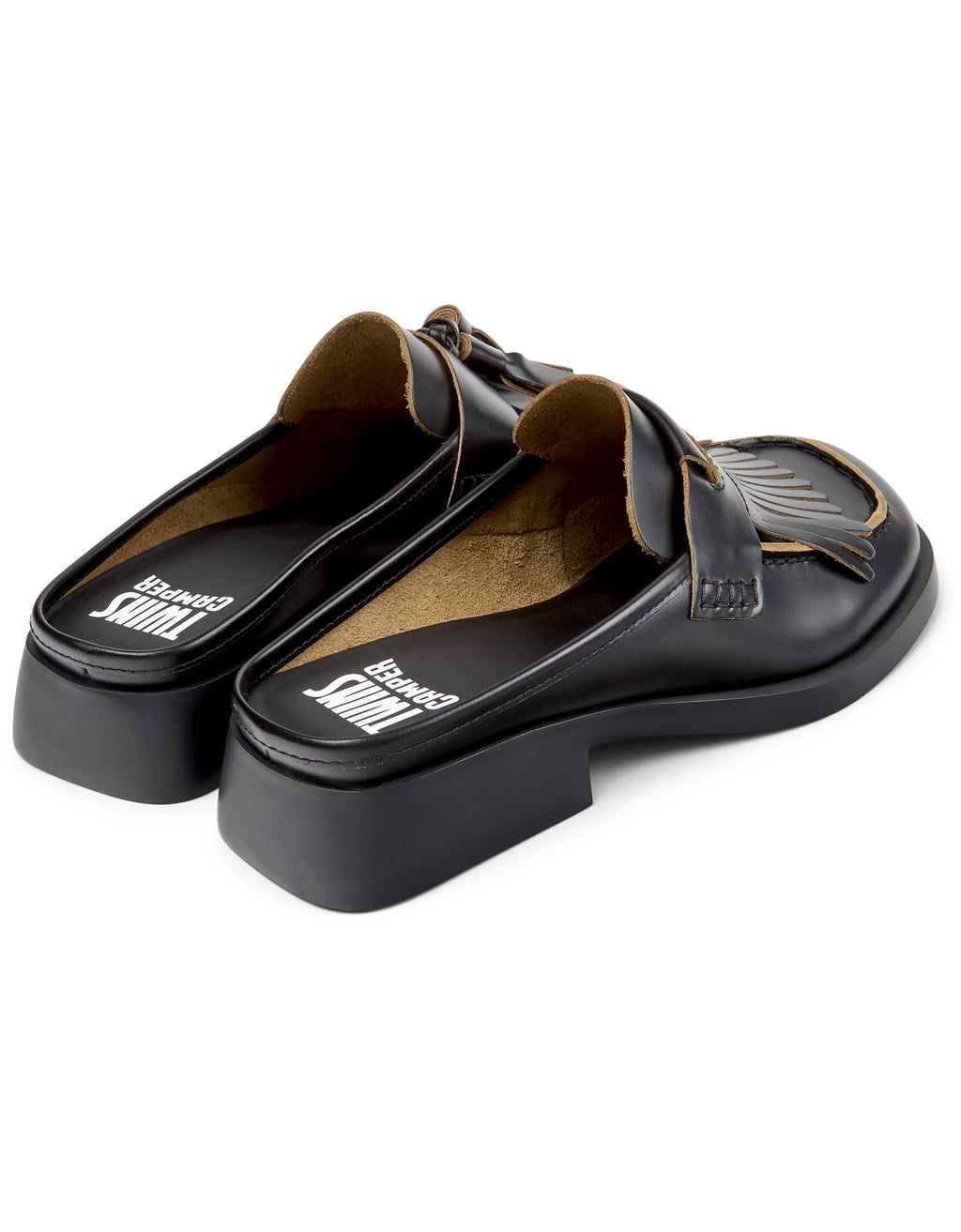 CAMPER Dana K201890, black loafers for women at Tascón