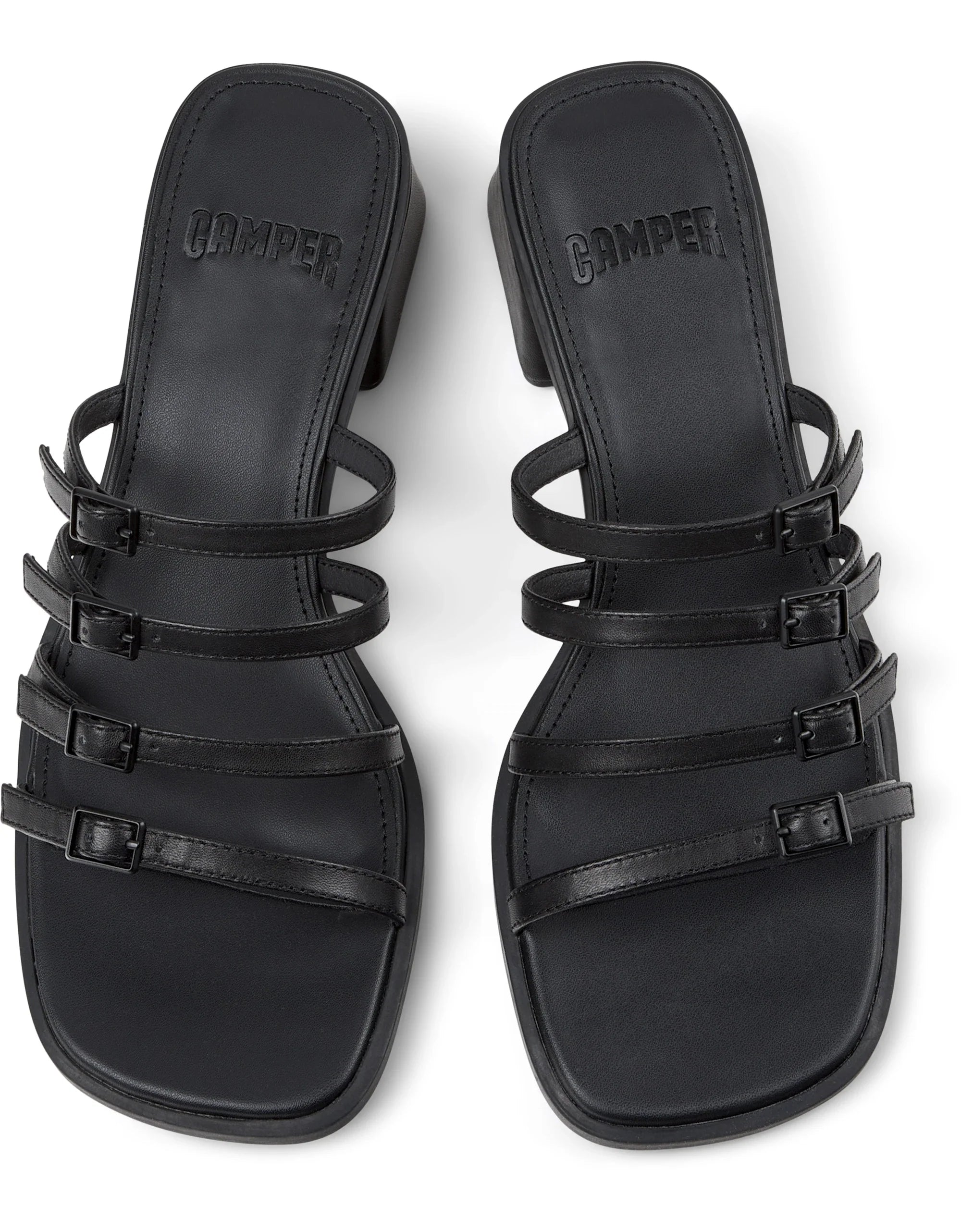 CAMPER Kora K201911, black sandals for women at Tascón