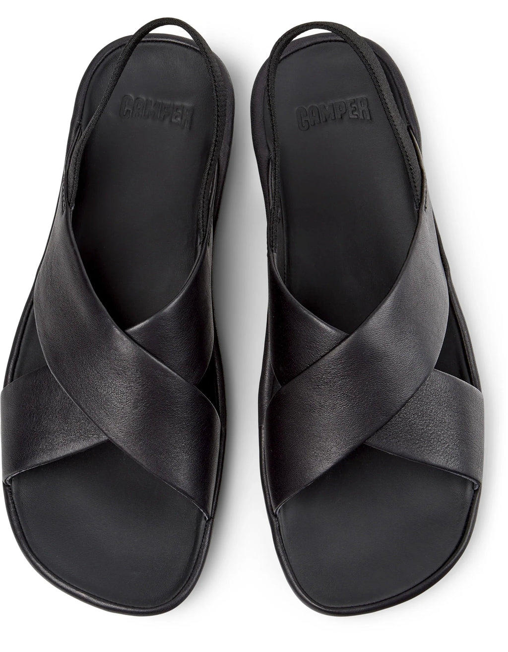 CAMPER Isla K201926, black sandals for women at Tascón