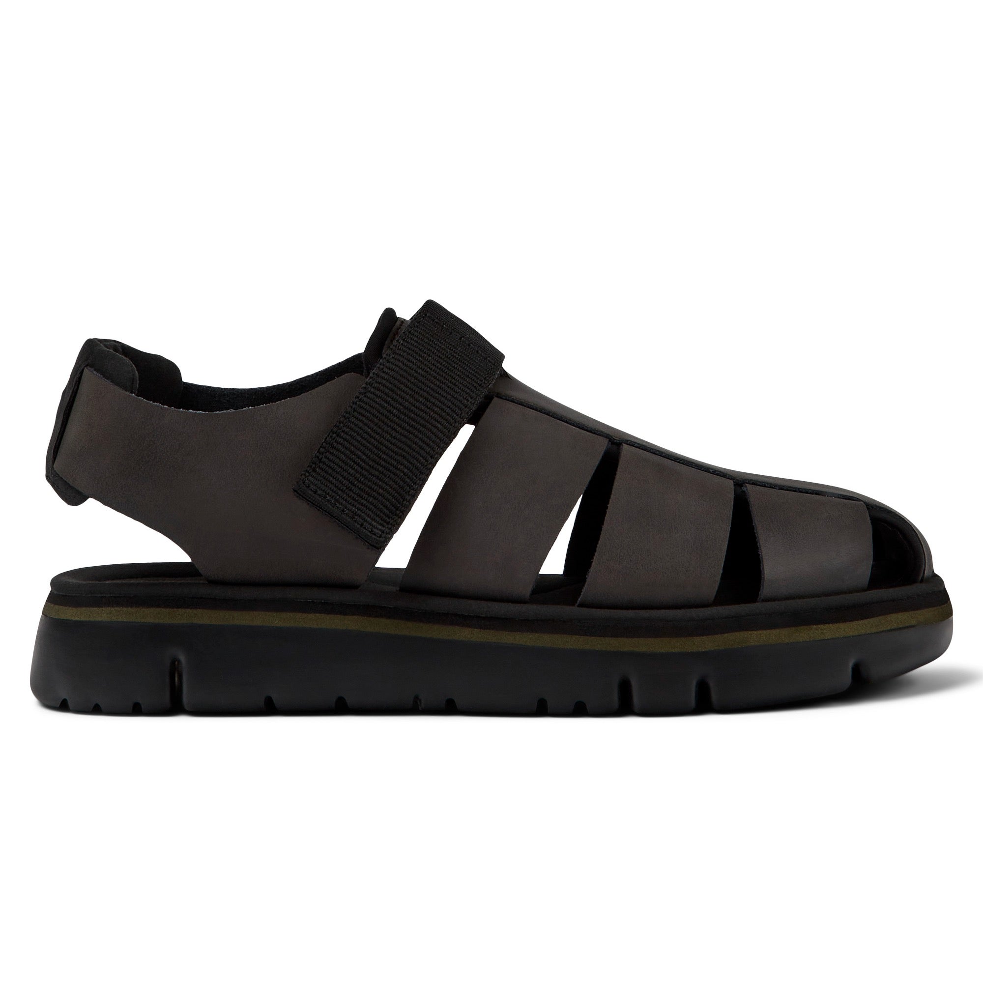 CAMPER Lamper Zambia Orugas.negro-kiwi-negro: чорний взуття для чоловіків