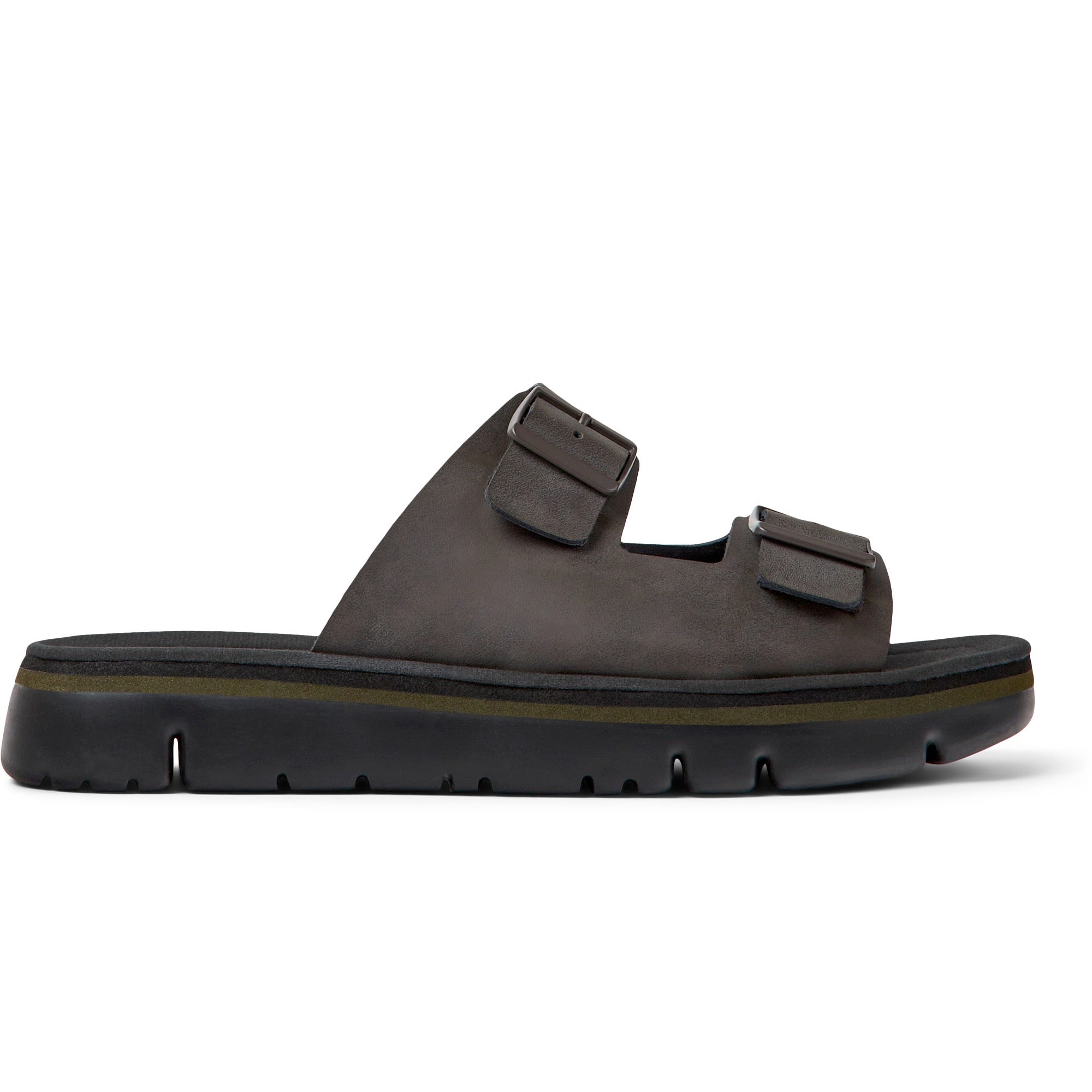 CAMPER | SANDALIAS | HOMBRE | LAMPER ZAMBIA ORUGAS.NEGRO-KIWI-NEGRO | MARRÓN