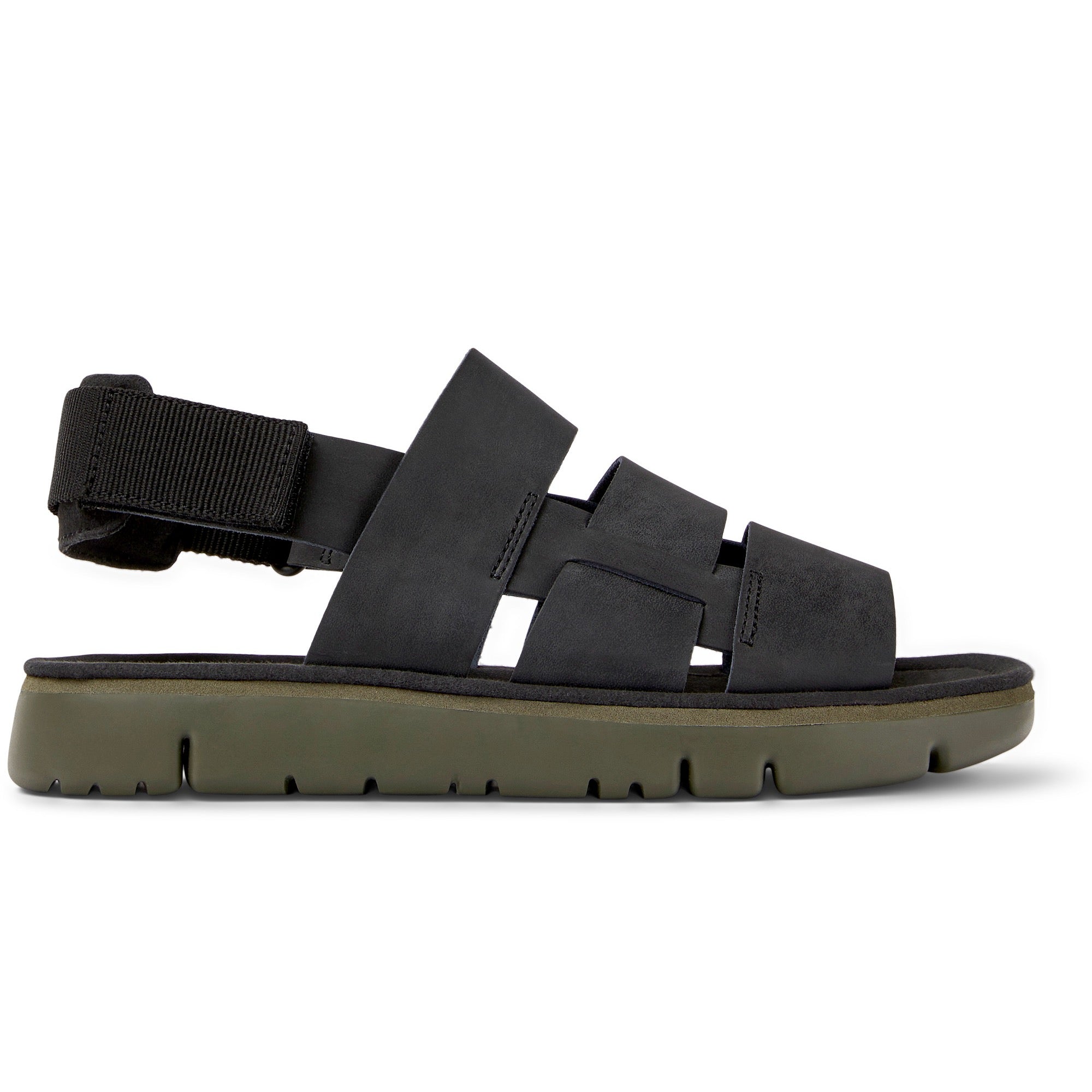 CAMPER Lamper Negro Orugasand Romero: black shoes for men