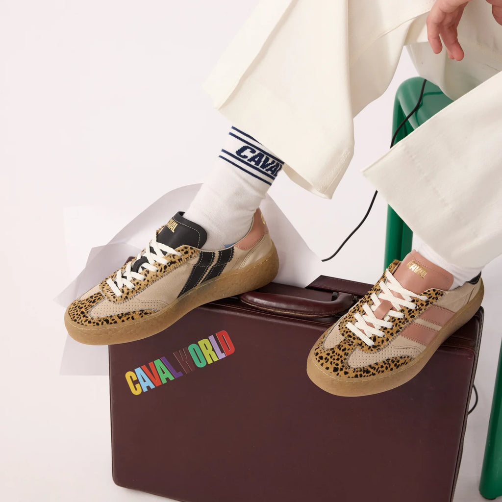 CAVAL Hight Pulse: beige trainers for women