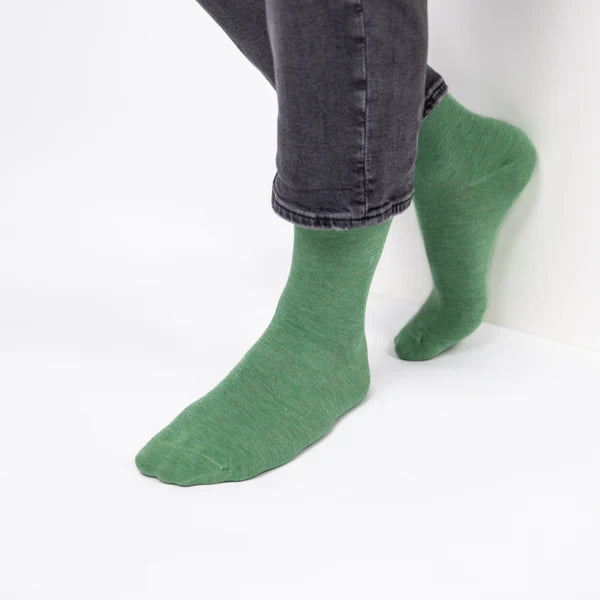 BILLYBELT Bamboo VERT Clair Chine: green socks for men