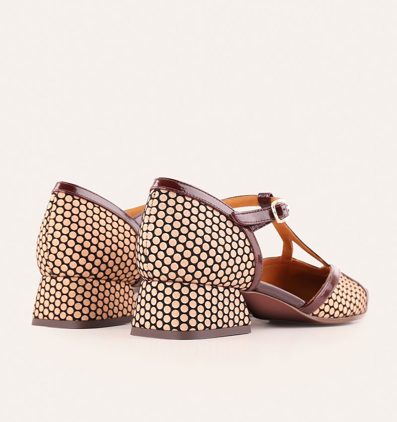 CHIE MIHARA Hidrow Grape: brown shoes for women