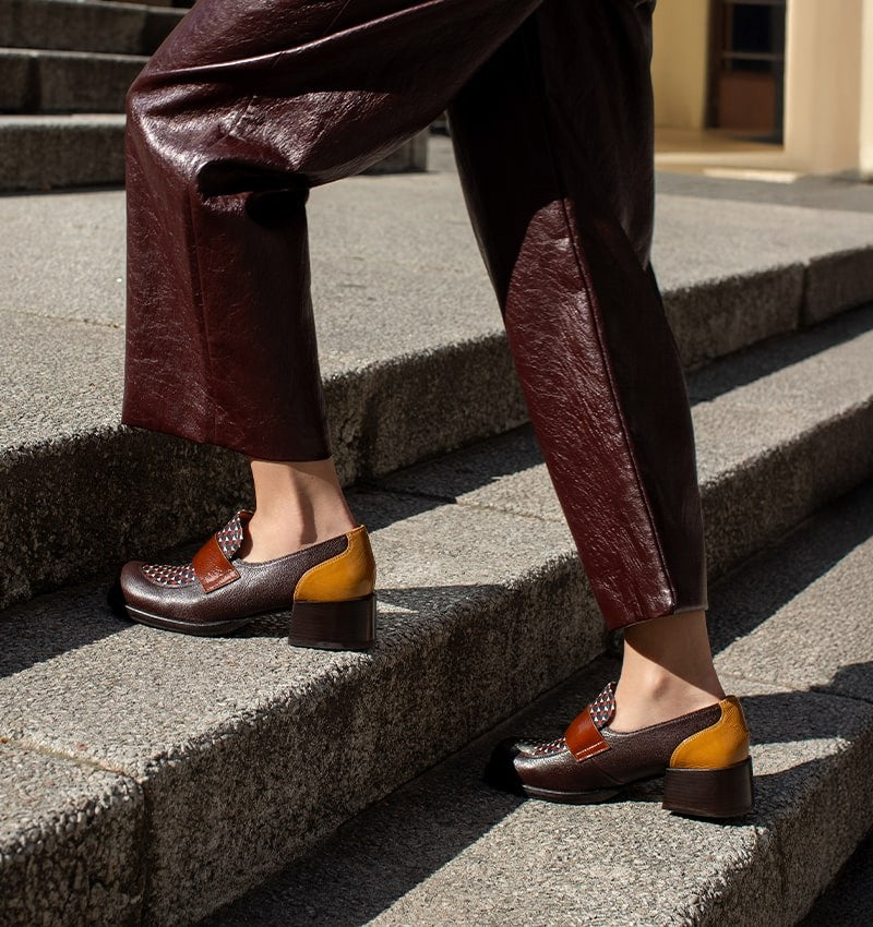 CHIE MIHARA Zumaira Multicolor: marró mocassins per a dona
