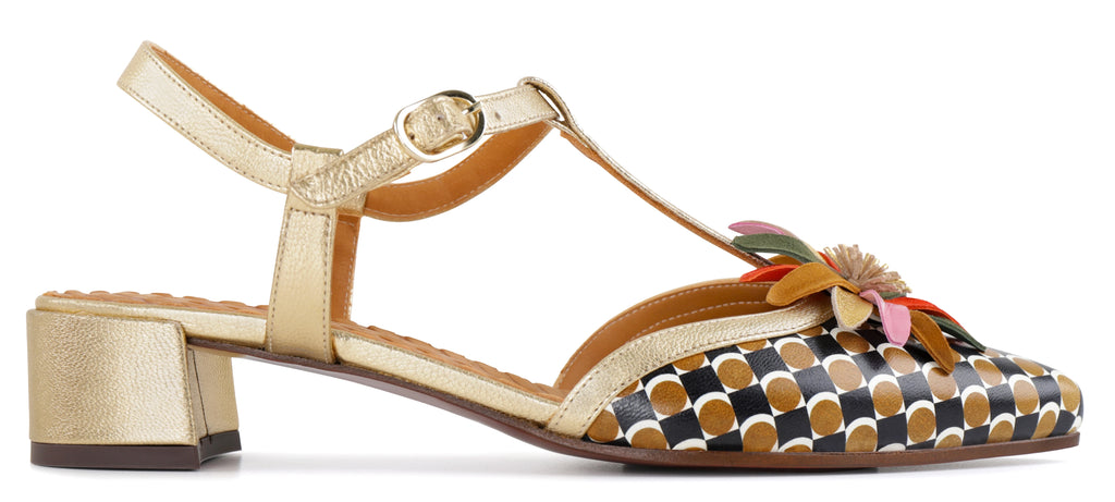 CHIE MIHARA Heleni Cuero: brown sandals for women