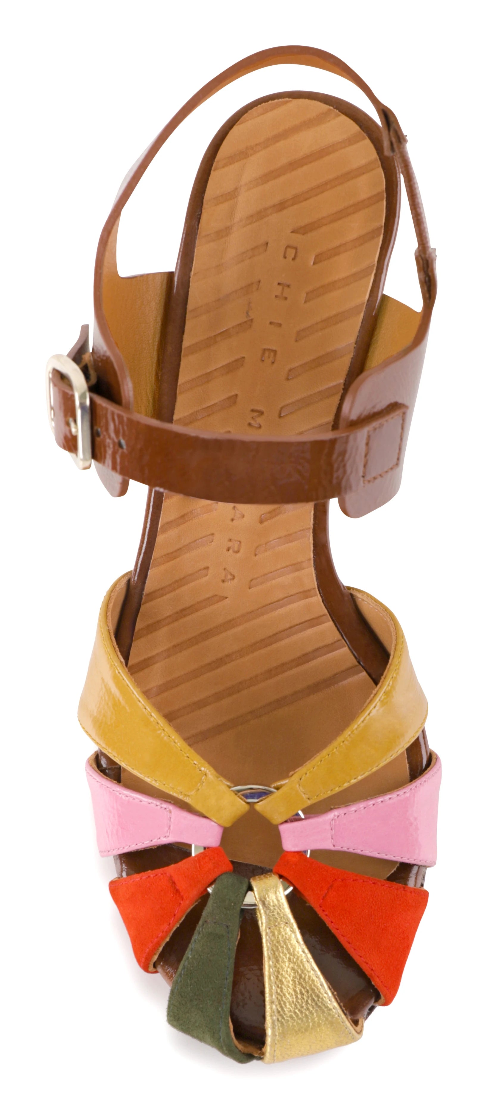 CHIE MIHARA Udami Castaño: multicolour shoes for women