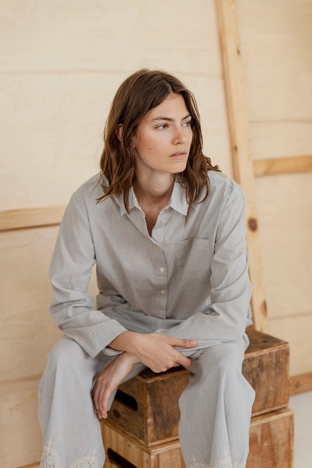 PROJECT AJ117 Cimber 110 KIT: beige shirt for women