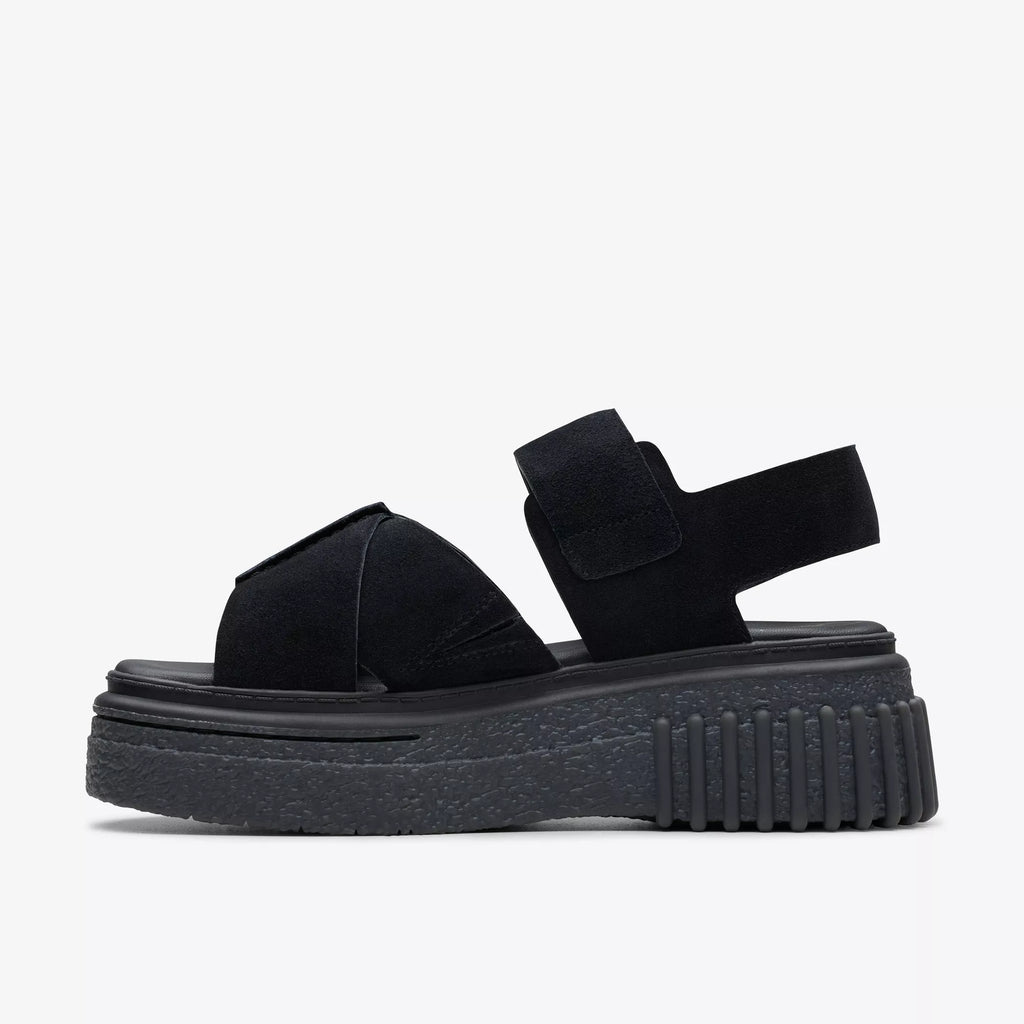 CLARKS Evamar Wish，Tascón 黑色女士凉鞋