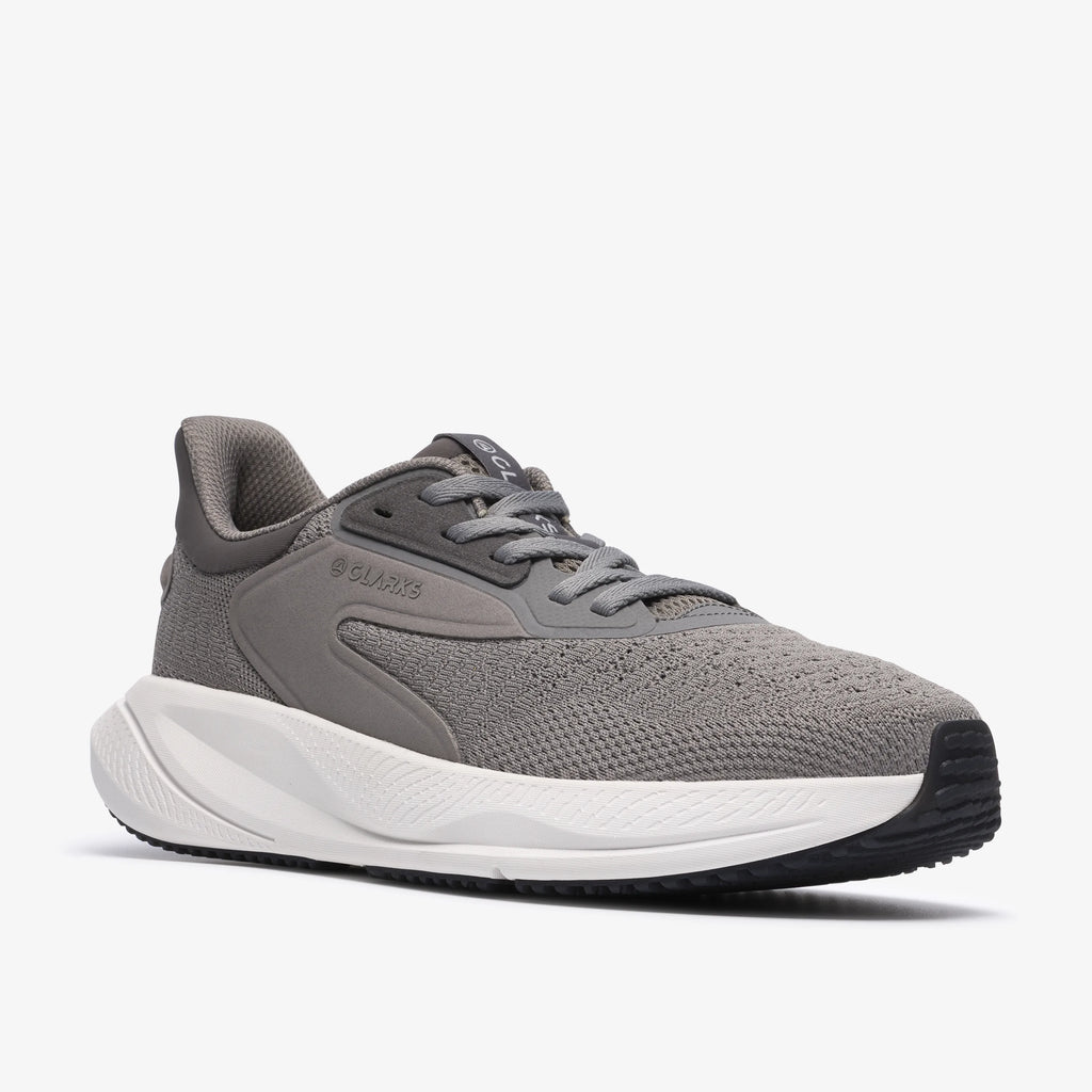 CLARKS PACE MOVE GREY: grijs sneakers voor heren