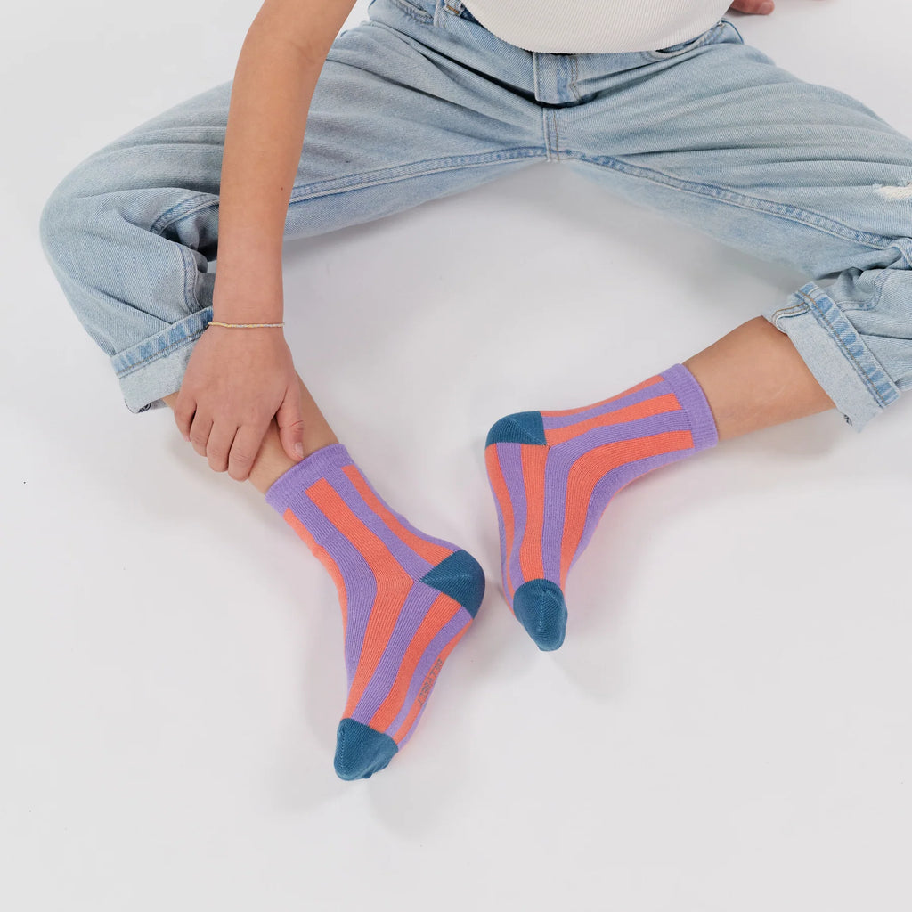 BILLYBELT Combed Summer: lila chaussettes pour femme