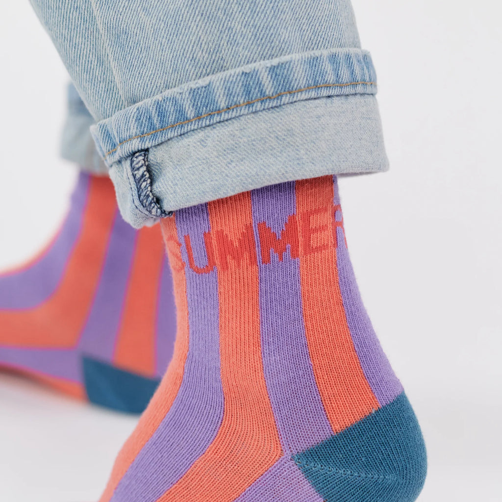 BILLYBELT Combed Summer: lila chaussettes pour femme