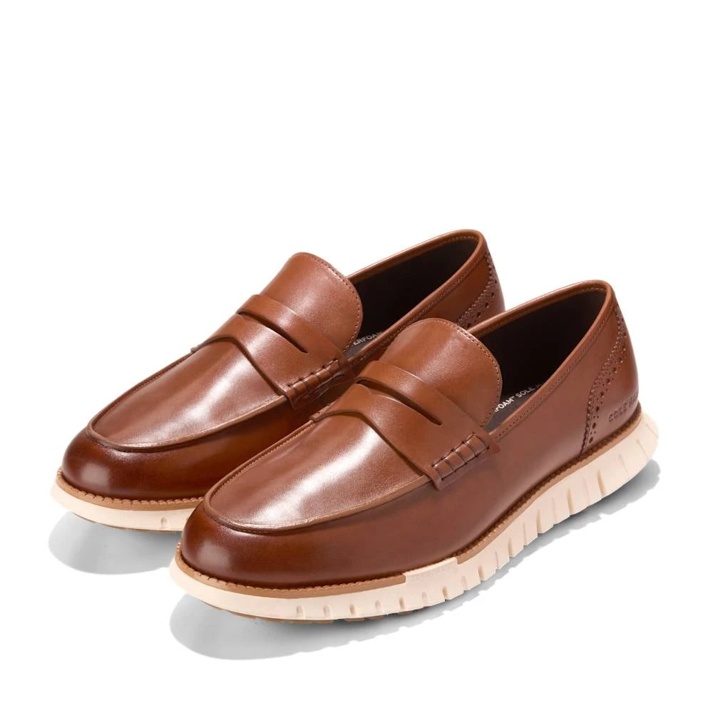 COLE HAAN Zerogrand Remastered Penny Loafers: 棕色 乐福鞋 男士