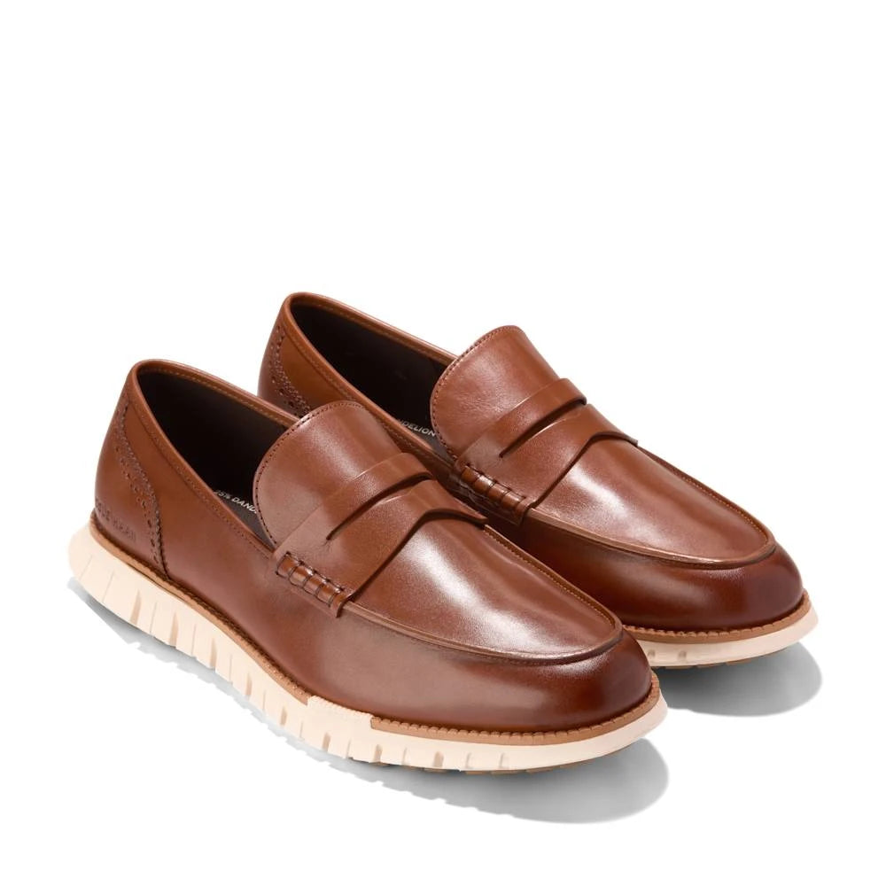 COLE HAAN Zerogrand Remastered Penny Loafers: 棕色 乐福鞋 男士