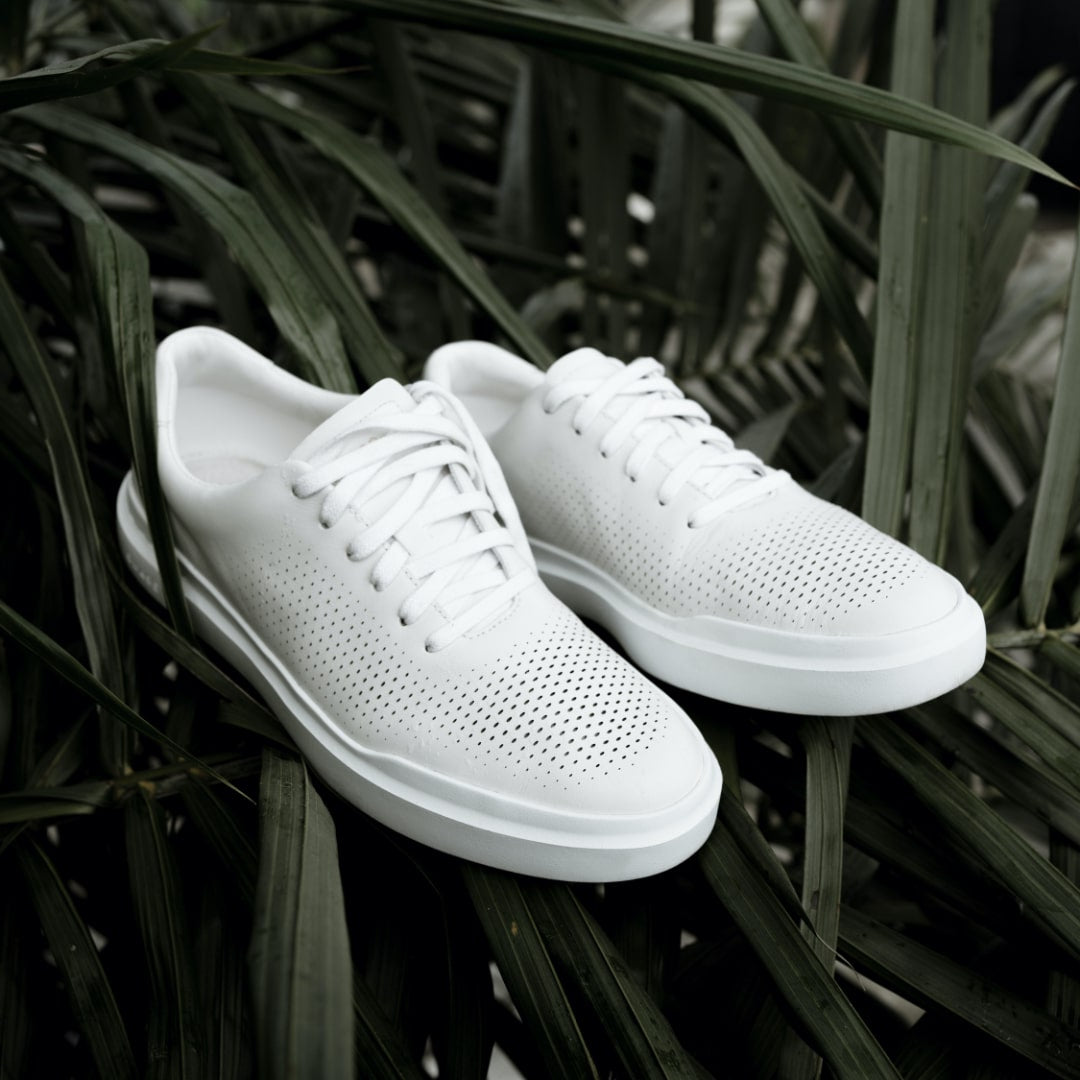 COLE HAAN Grandpro Rally Laser CUT Sneakers: weiß Sneaker für Herren