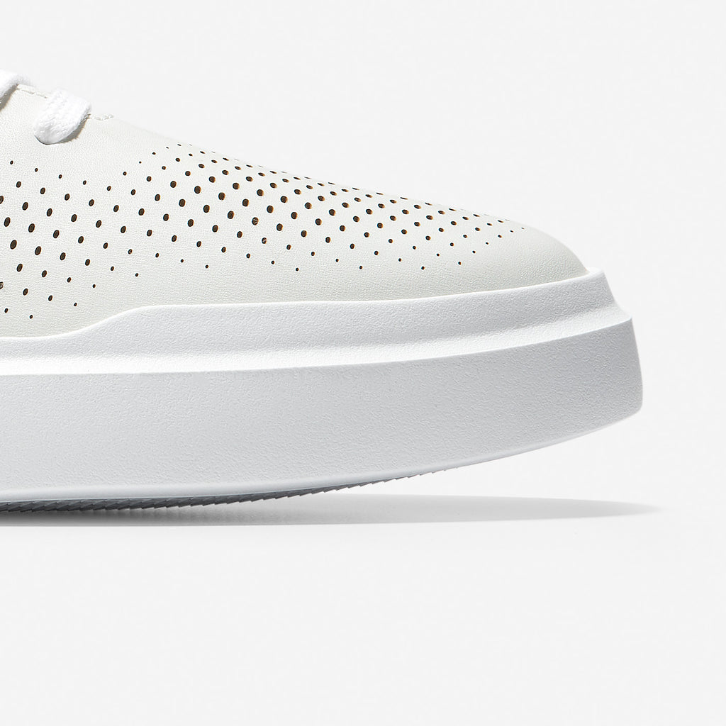 COLE HAAN Grandpro Rally Laser CUT Sneakers: белый кроссовки для мужчин