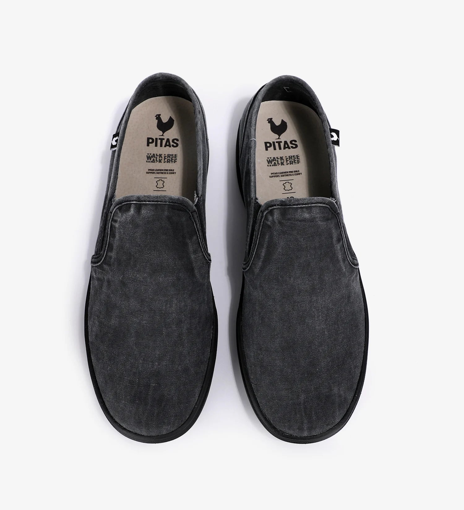 PITAS Creta / Negro: black shoes for men
