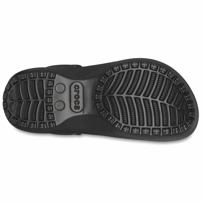 CROCS Classic Platform Lined W: negre esclops per a dona
