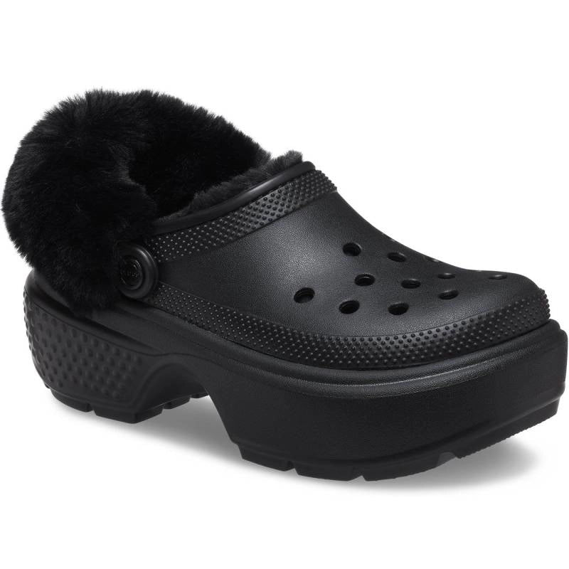CROCS Stomp Lined W: sort træsko til kvinder