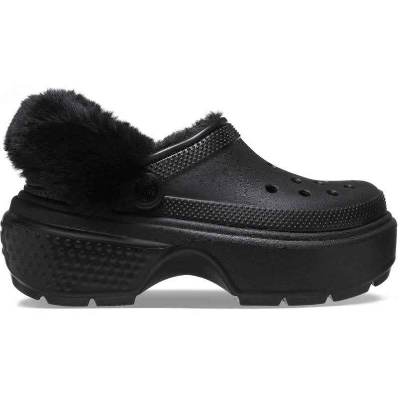 CROCS Stomp Lined W: sort træsko til kvinder