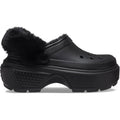 CROCS Stomp Lined W: sort træsko til kvinder