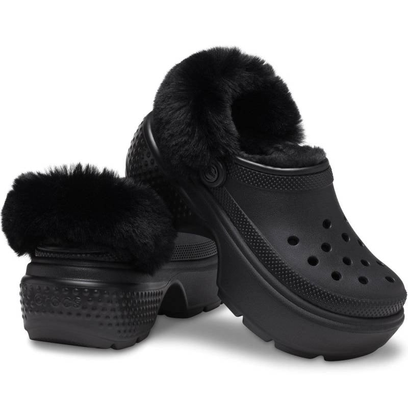 CROCS Stomp Lined W: black clogs for women
