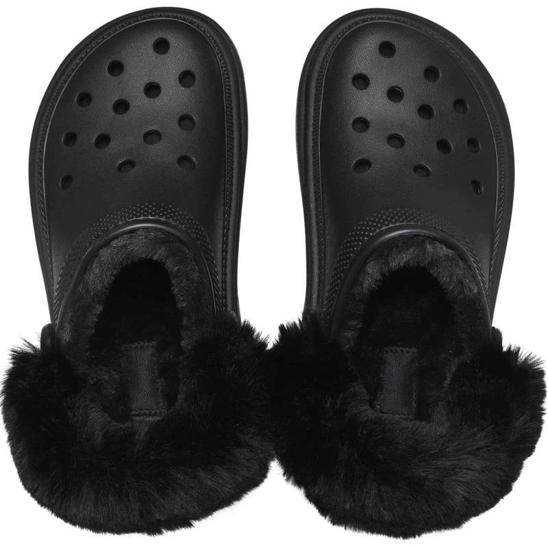 CROCS Stomp Lined W: sort træsko til kvinder