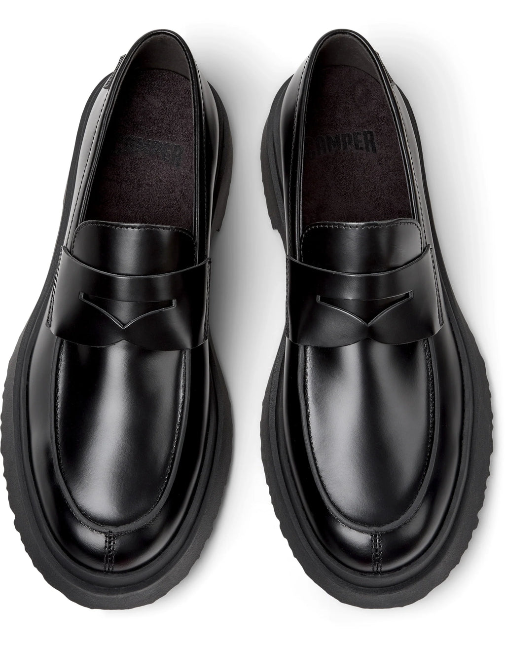 CAMPER Walden, black loafers for men at Tascón