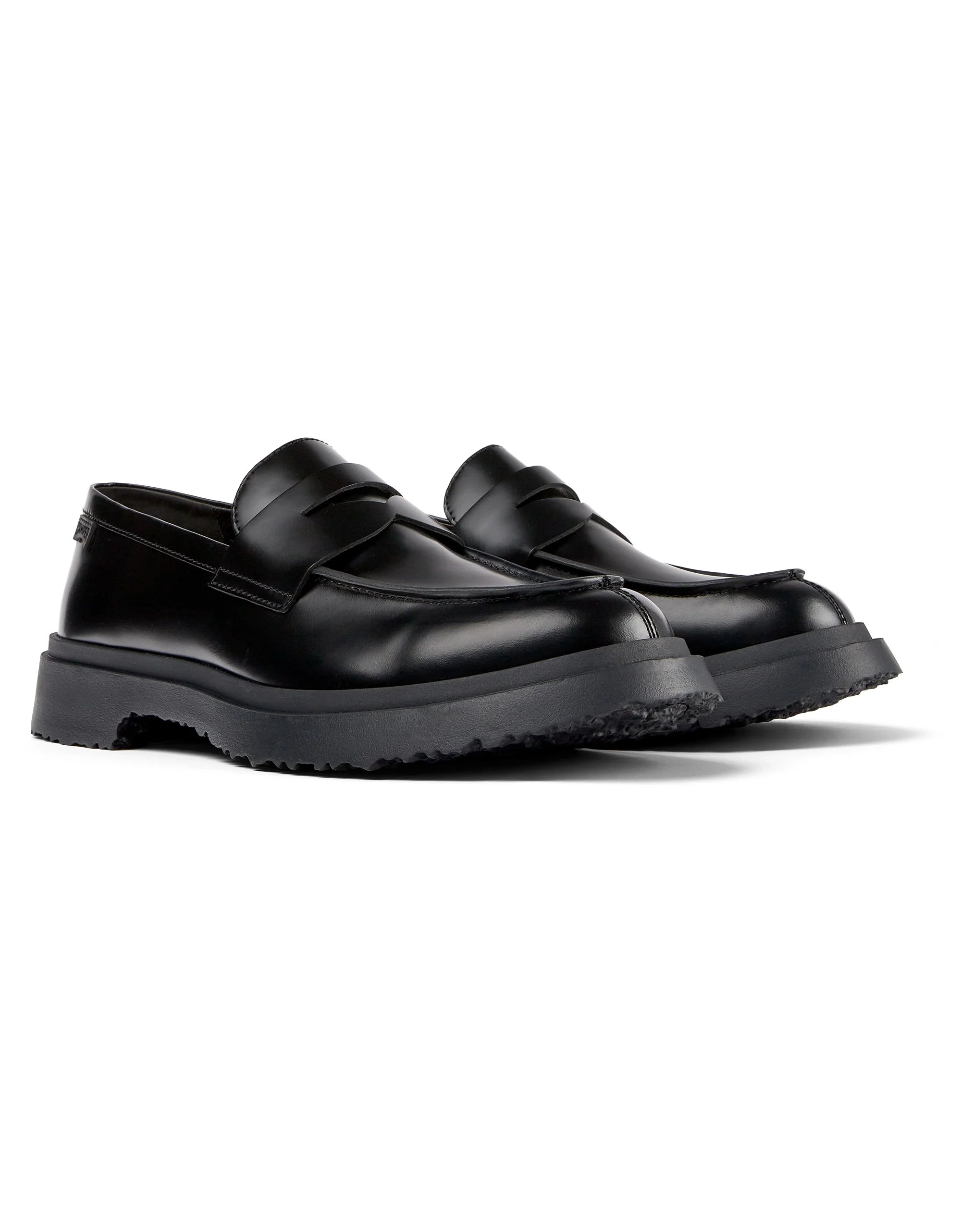 CAMPER Walden, black loafers for men at Tascón