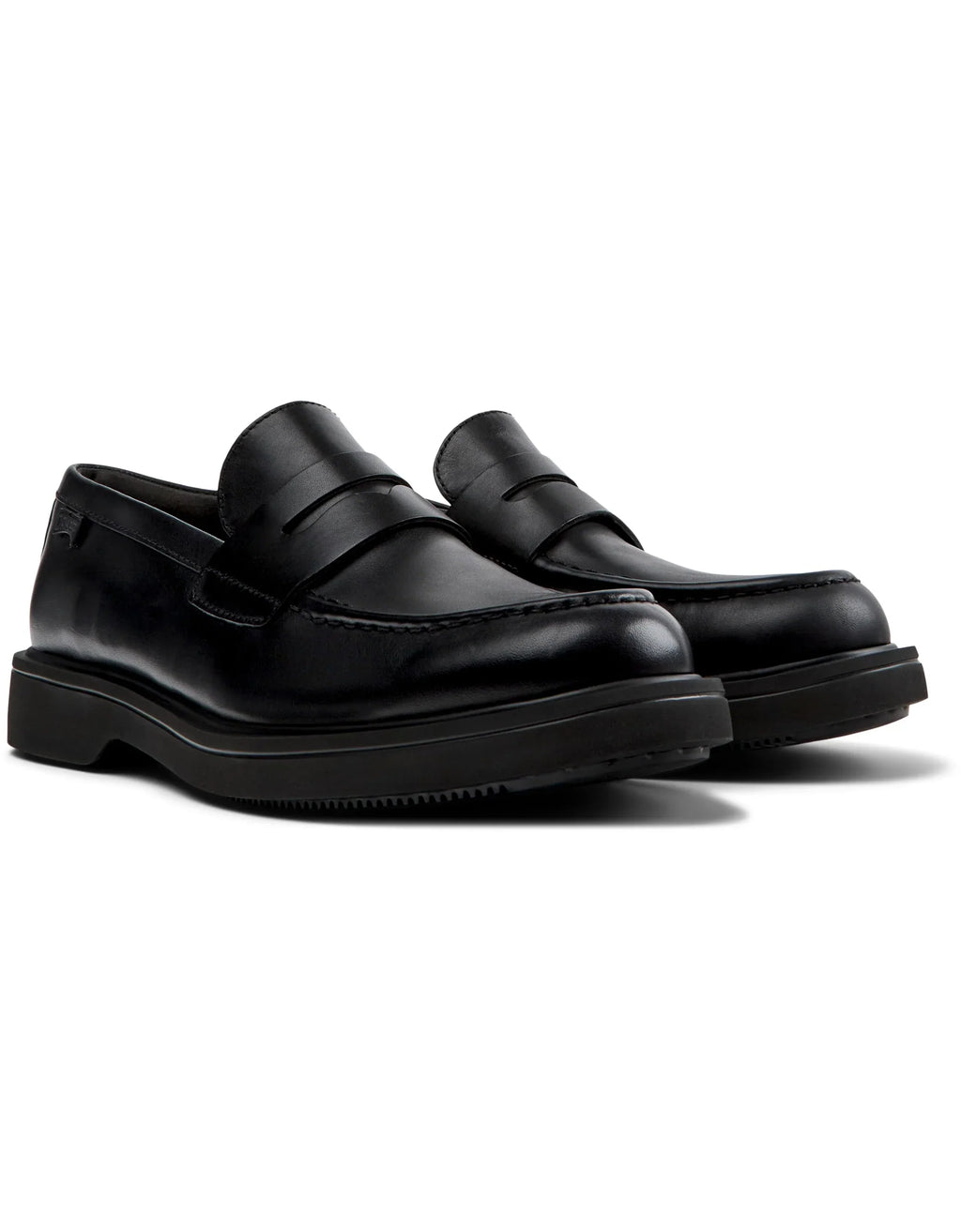 CAMPER Norman, black loafers for men at Tascón