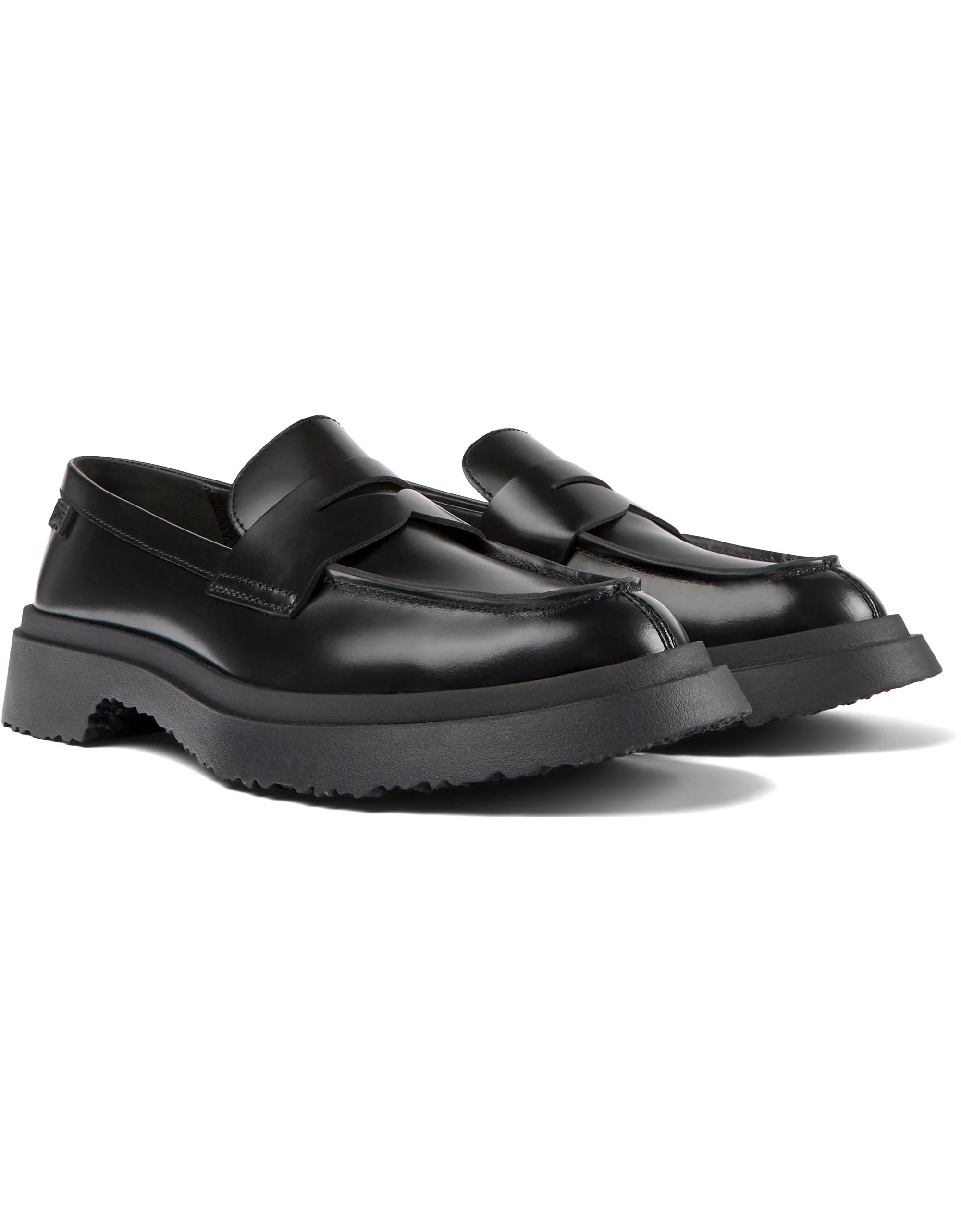 CAMPER Walden、Tascónのブラックレディースローファー